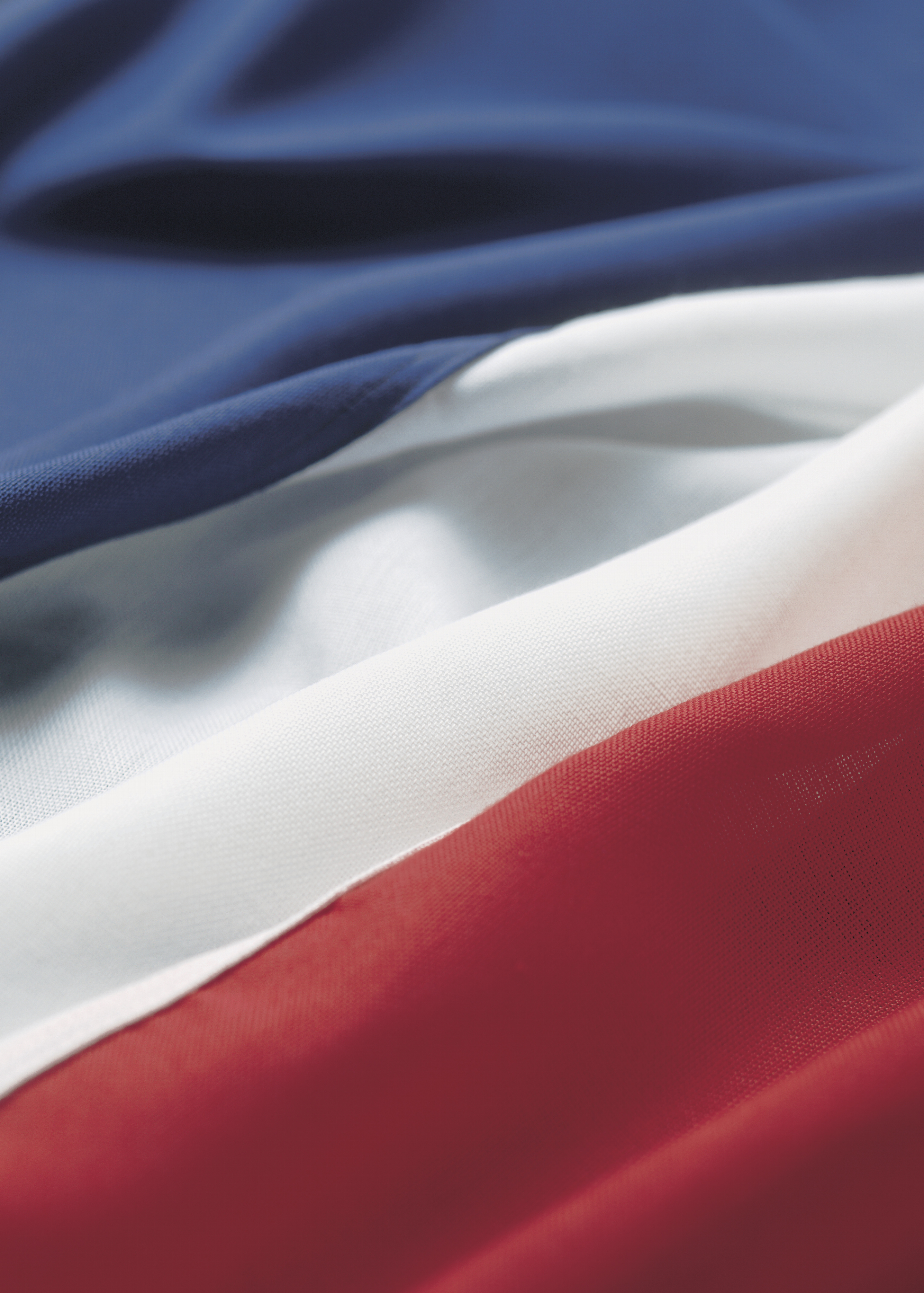 Close-up of the flag of France
