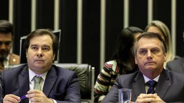 Jair Bolsonaro e Rodrigo Maia