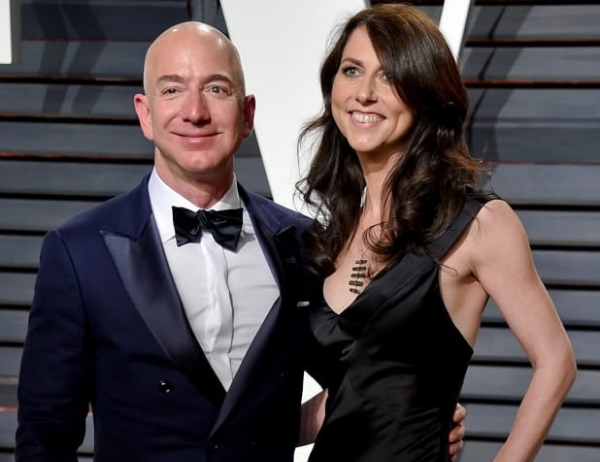 Jeff Bezos e MacKenzie Bezos. (Shutterstock)