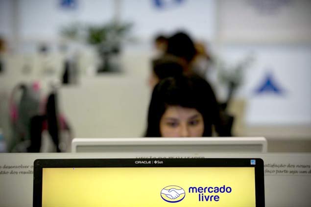 Página do Mercado Livre na Web
