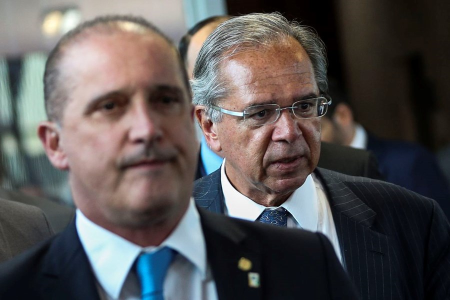 Onyx Lorenzoni e Paulo Guedes