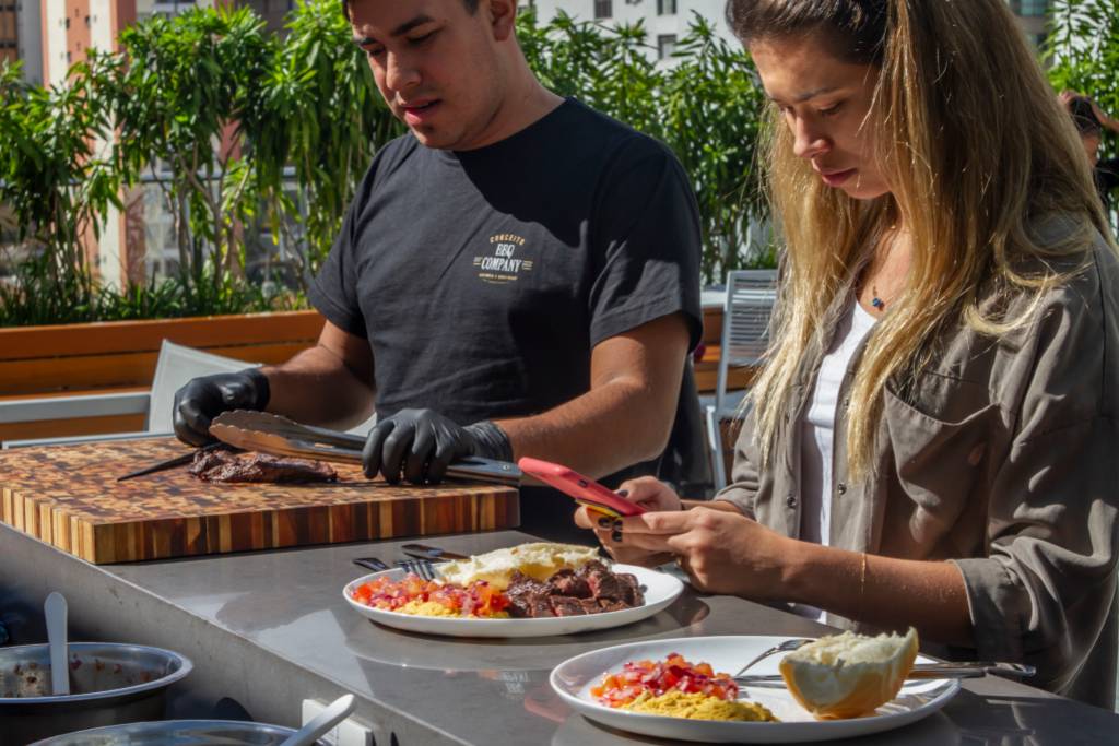 Churrasco no C6 Bank