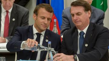 Jair Bolsonaro e Emmanuel Macron