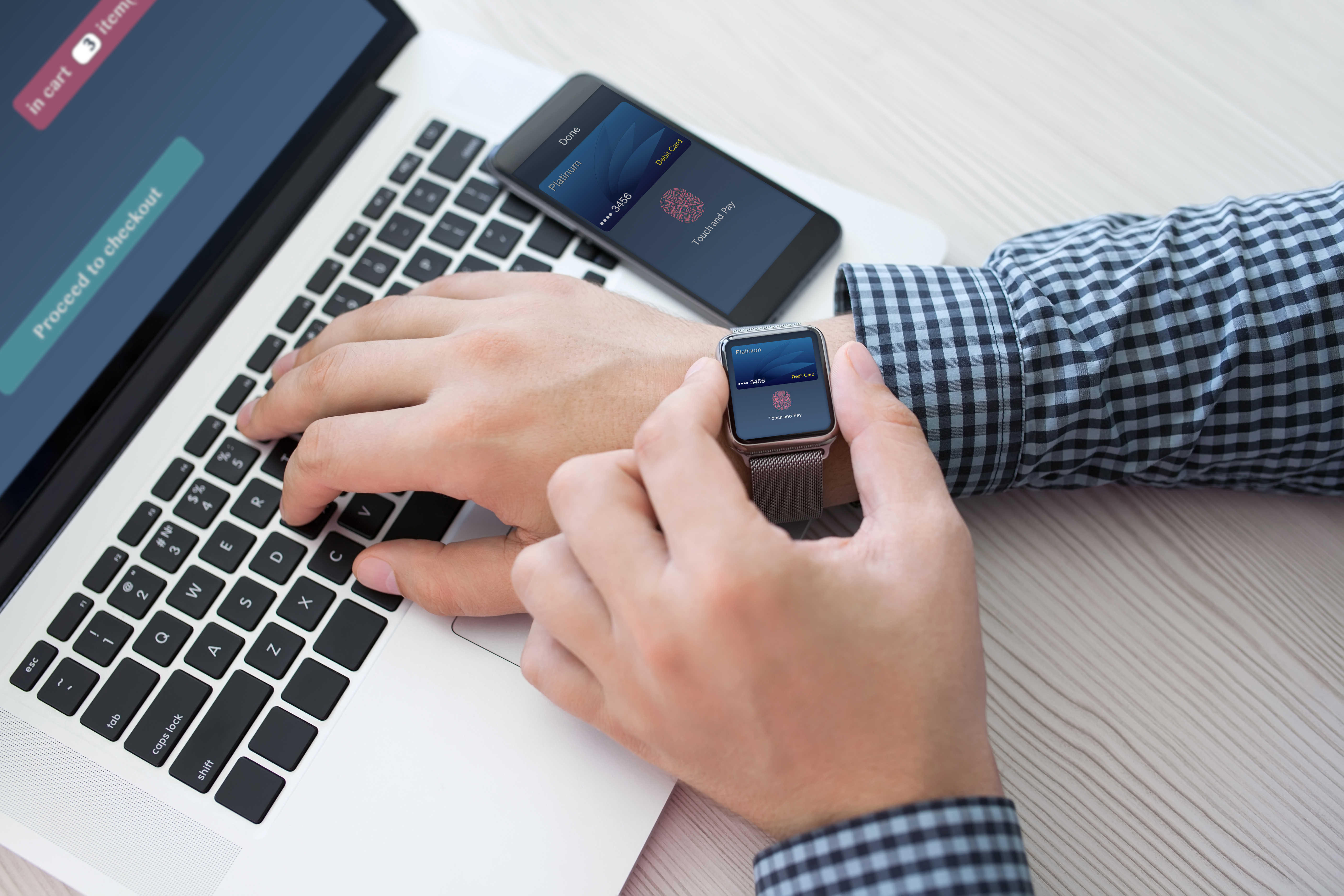 Pagamento pelo celular ou por smartwatch