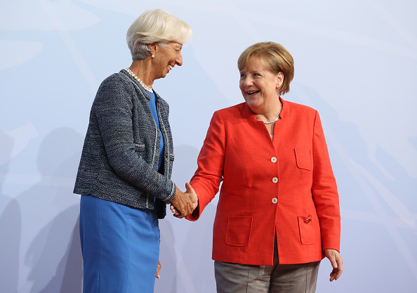 Christine Lagarde e Angela Merkel (Foto: Sean Gallup/Getty Images)

