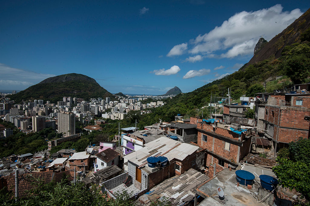 Vista do Morro da Dona Marta, Rio de Janeiro, Brasil (Foto: Paulo Fridman/Corbis via Getty Images)