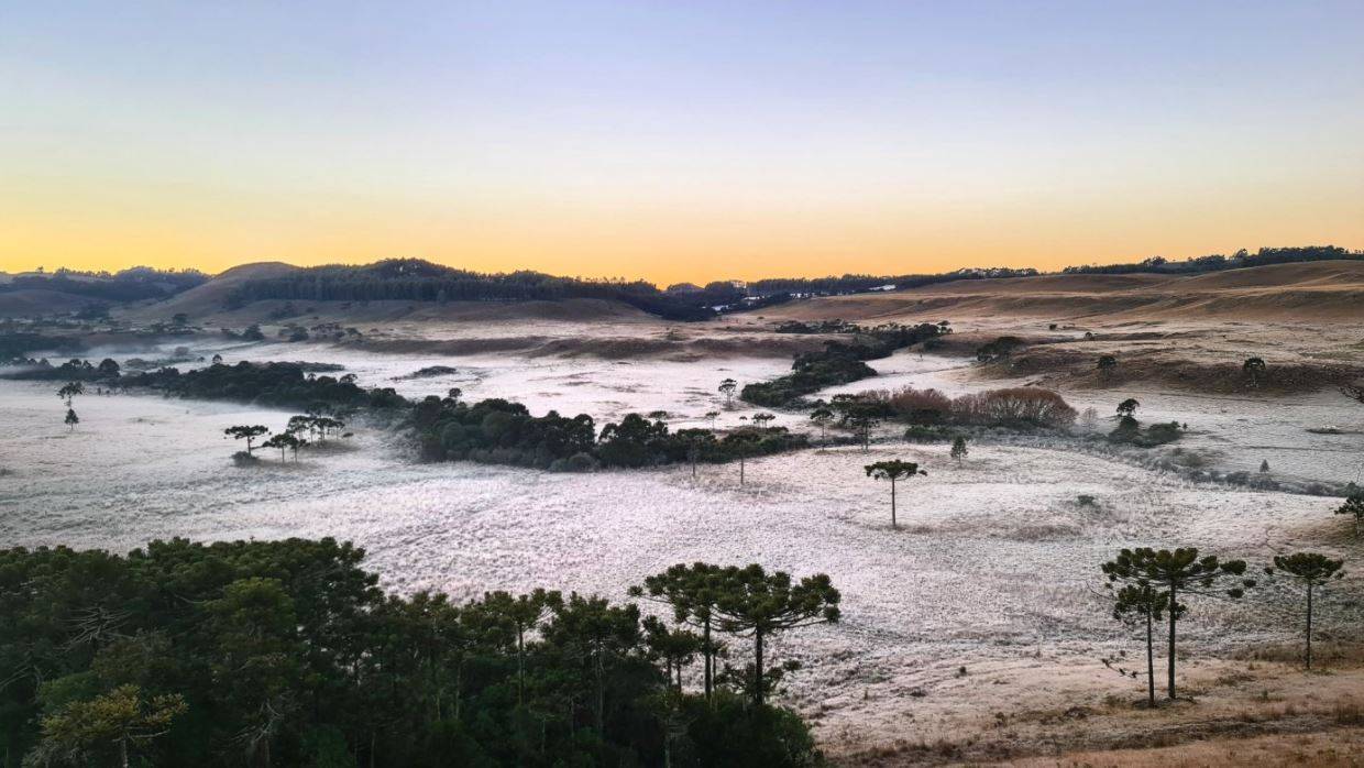 Frio na Serra Catarinense (Foto: Paulo/Fotos Públicas)