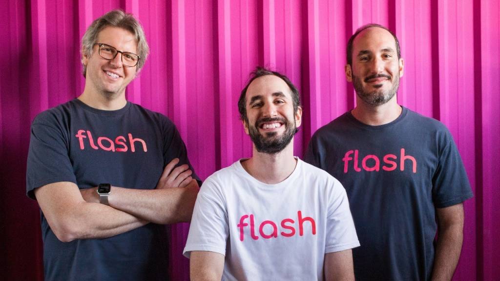 Ricardo Salem, Guilherme Lane e Pedro Lane, da Flash (Divulgação)