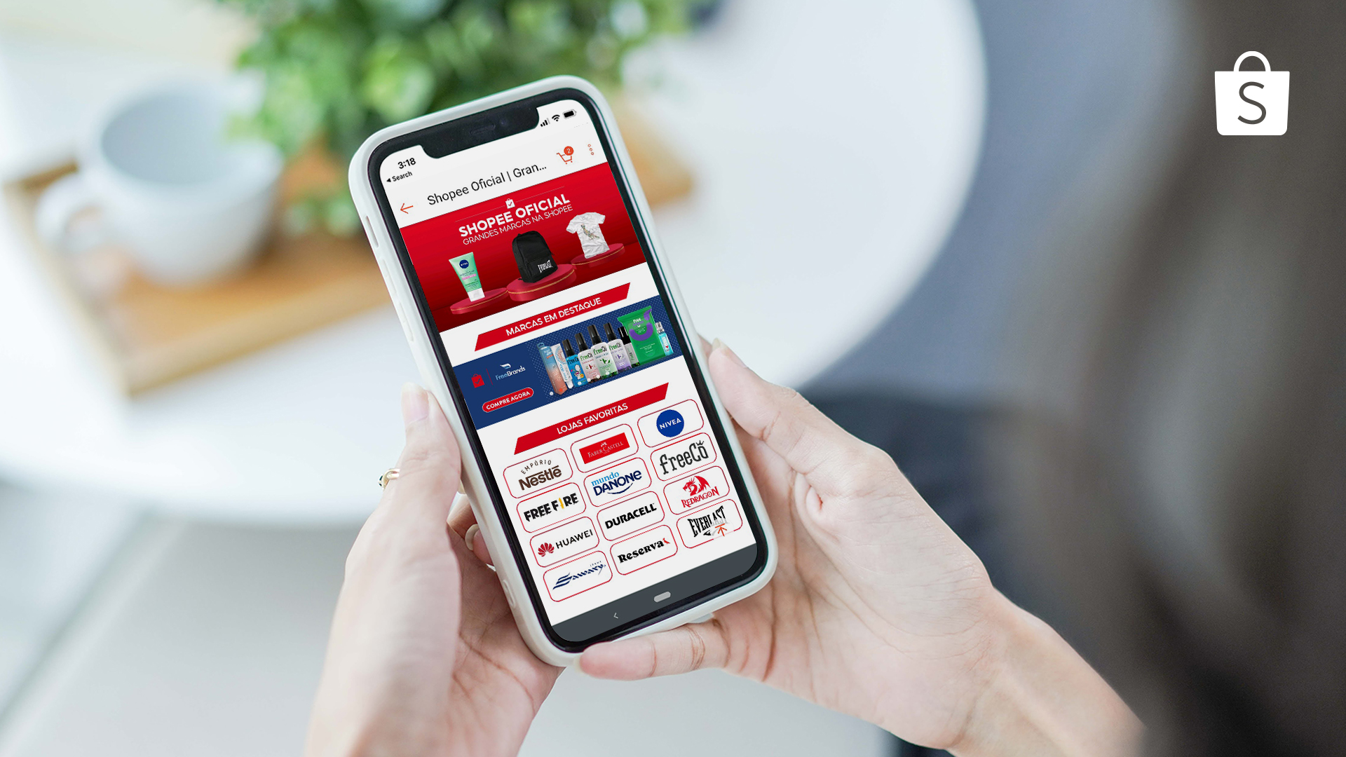 Aplicativo da Shopee (Divulgação)