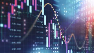 Currency and Exchange Stock Chart for Finance and Economy Display