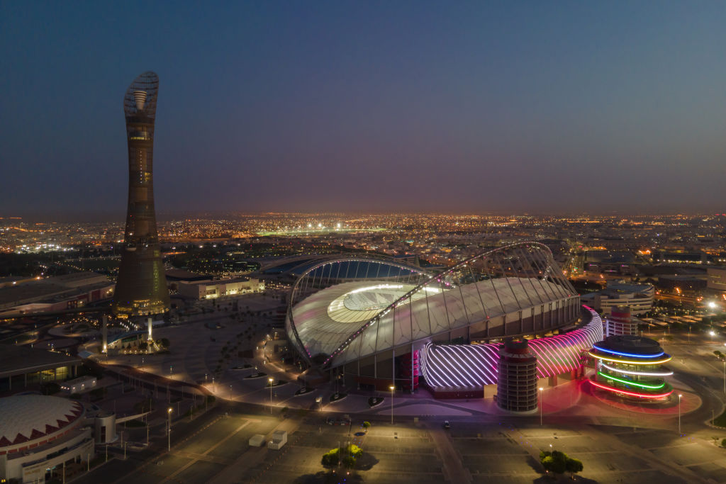Vista aérea do estádio Khalifa, em Doha (David Ramos/Getty Images)