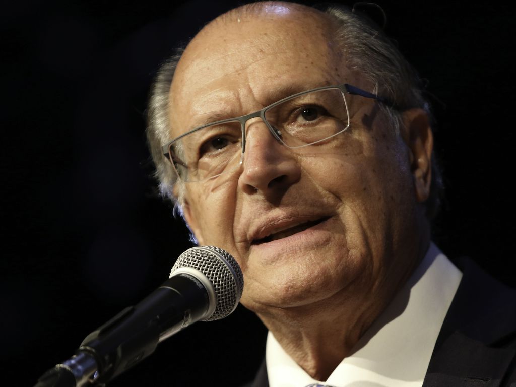 O vice-presidente eleito, Geraldo Alckmin (PSB), no CCBB, em Brasília (Foto: Fabio Rodrigues-Pozzebom/ Agência Brasil)