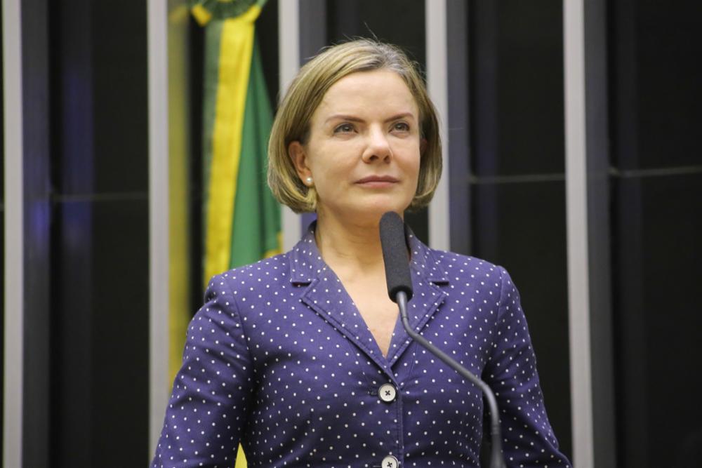 A presidente nacional do PT, deputada federal Gleisi Hoffmann (Foto: Paulo Sérgio/Câmara dos Deputados)