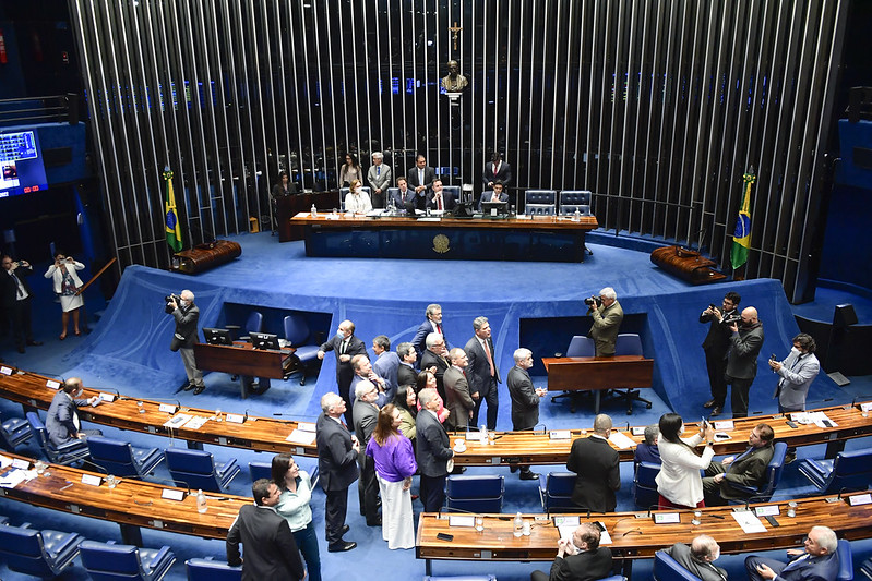 O plenário do Senado Federal em sessão deliberativa (Foto: Jonas Pereira/Agência Senado)