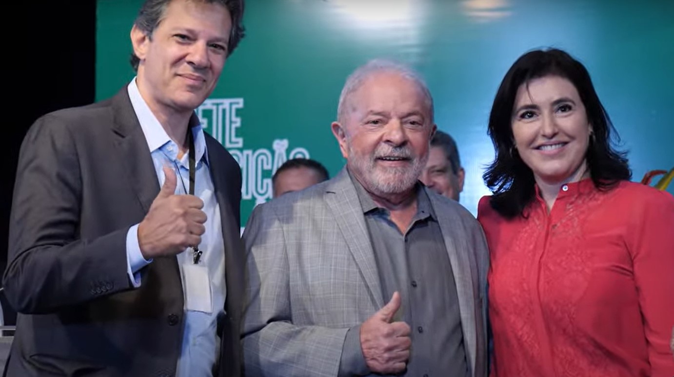 Fernando Haddad, Lula e Simone Tebet