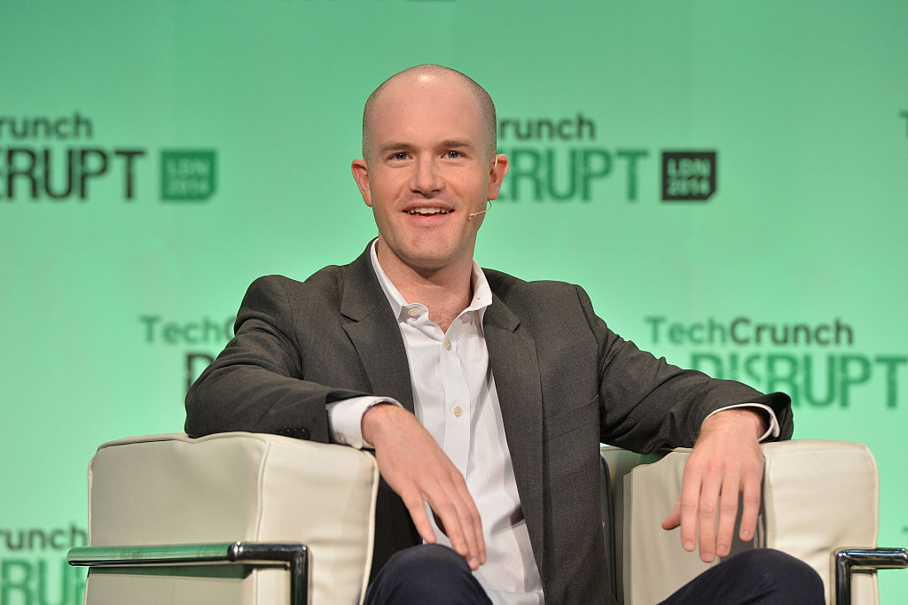 Brian Armstrong, CEO da Coinbase (Anthony Harvey/Getty Images)