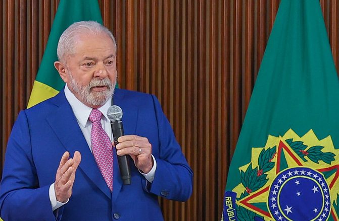 O presidente Luiz Inácio Lula da Silva (PT) em primeira reunião ministerial no Palácio do Planalto (Foto: Ricardo Stuckert/PR)