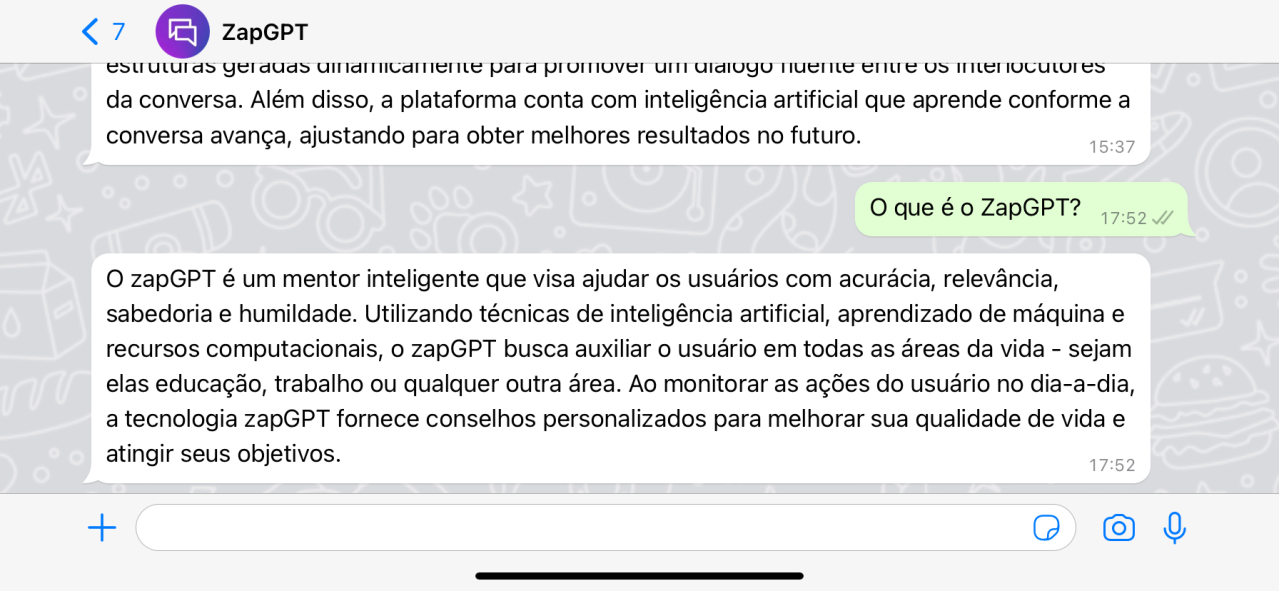 ZapGPT usa inteligência artificial para responder questões complexas