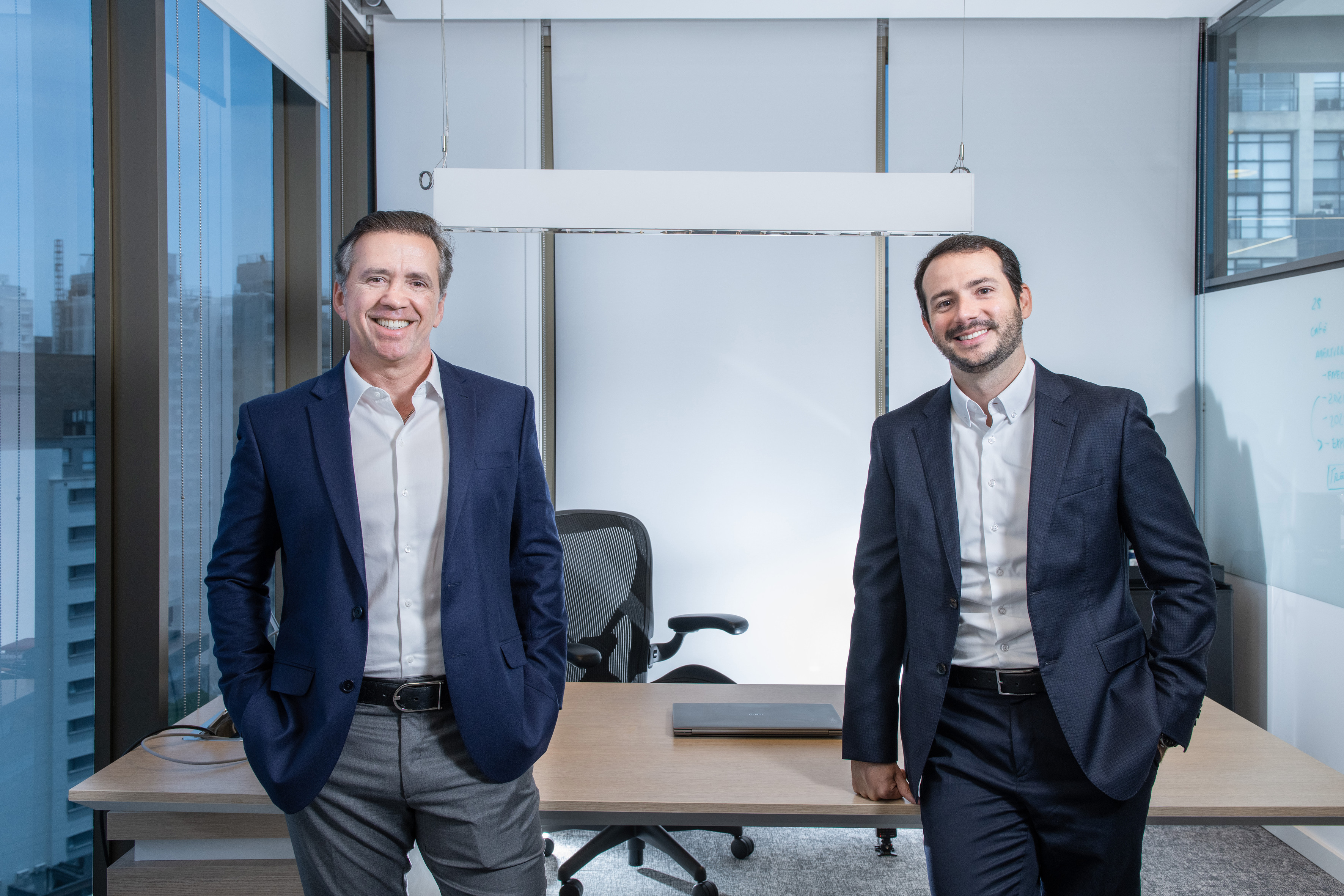 Ramon Alcaraz, CEO da JSL e Guilherme Sampaio, CFO da JSL (Divulgação)