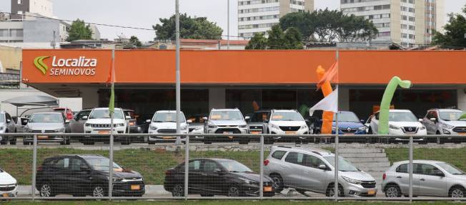 Loja da Localiza (RENT3) Seminovos, que vende carros usados (Foto: Rovena Rosa/Agência Brasil)