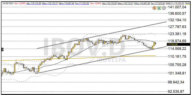 Ibovespa 25/08/2023 