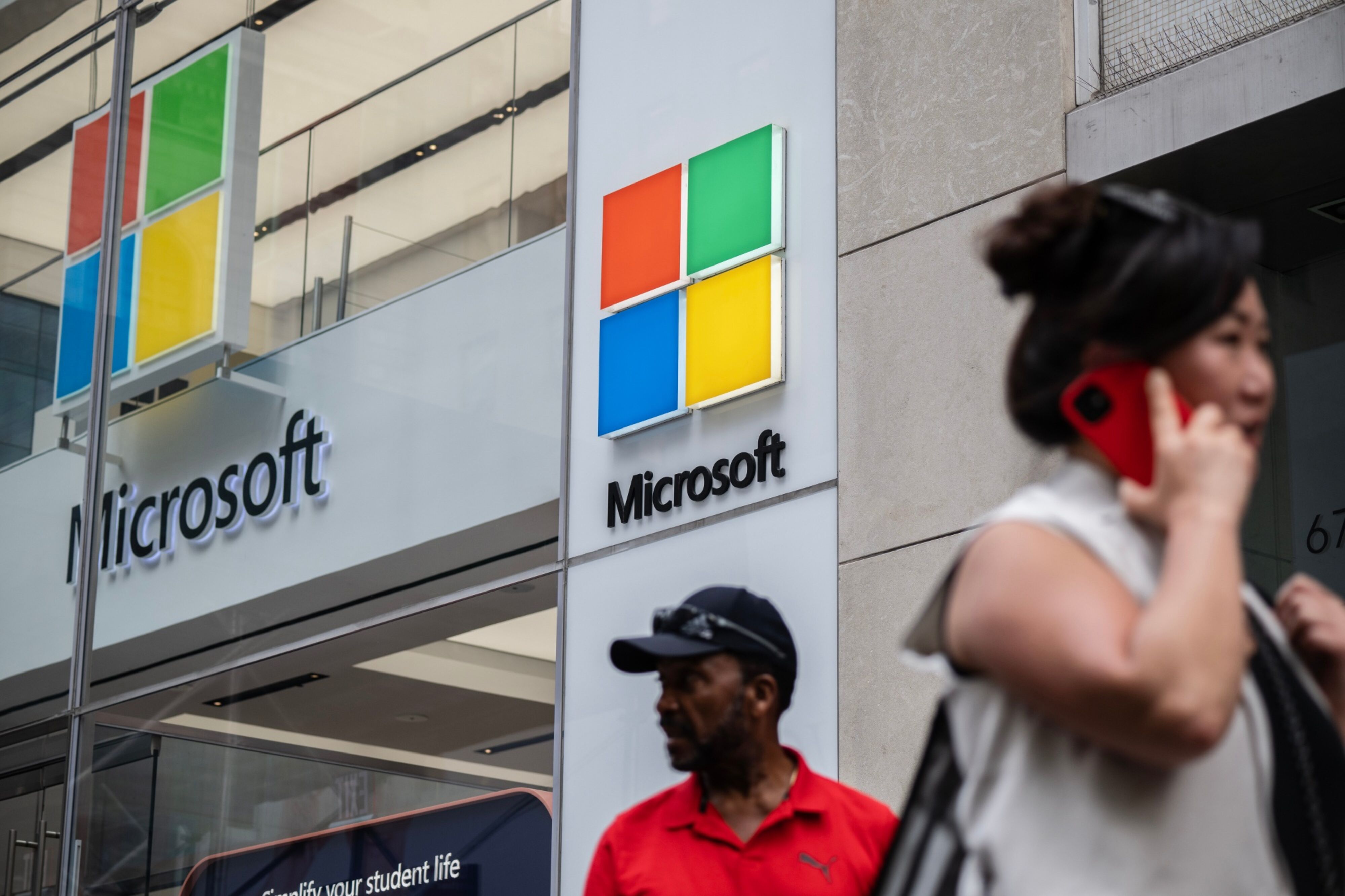 Loja da Microsoft em Nova York, nos Estados Unidos, em 17 de junho de 2023 (Foto: Victor J. Blue/Bloomberg)