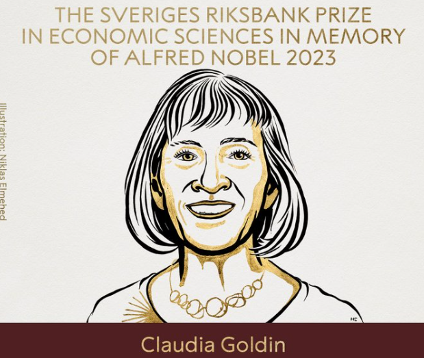 Claudia Goldin, vencedora do Nobel de Economia de 2023 (Foto: Niklas Elmehed © Nobel Prize Outreach)