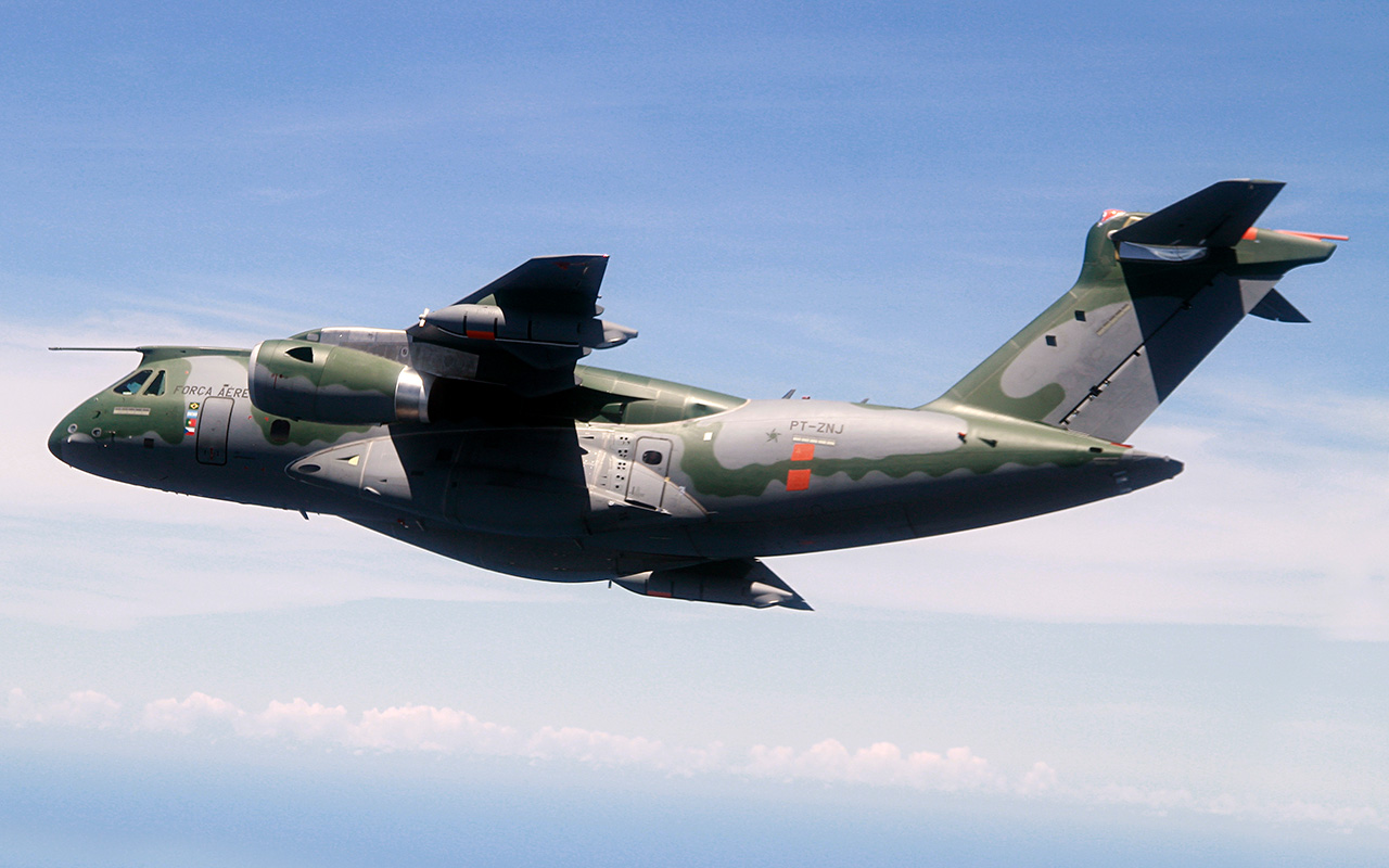 Avião de transporte militar da Embraer (Divulgação)