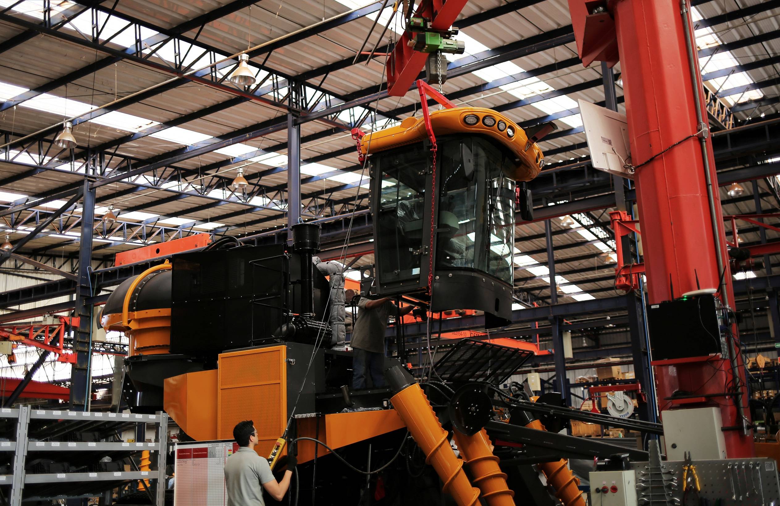 Máquina em planta de fábrica em Ribeirão Preto (Foto: Nacho Doce/Reuters)