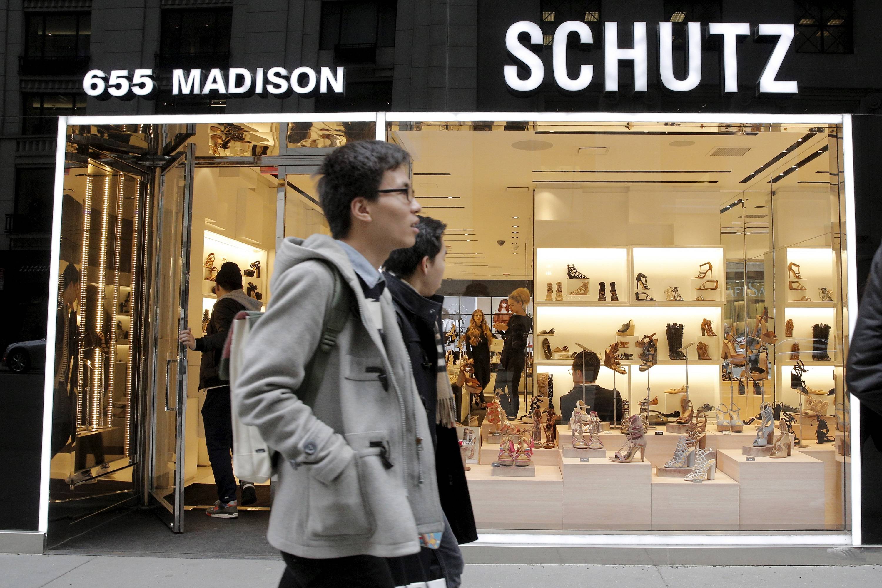 Loja da marca Schutz, da Arezzo. na Madison Avenue, em Nova York, em 19/03/2016 (Foto: Brendan McDermid/Reuters)