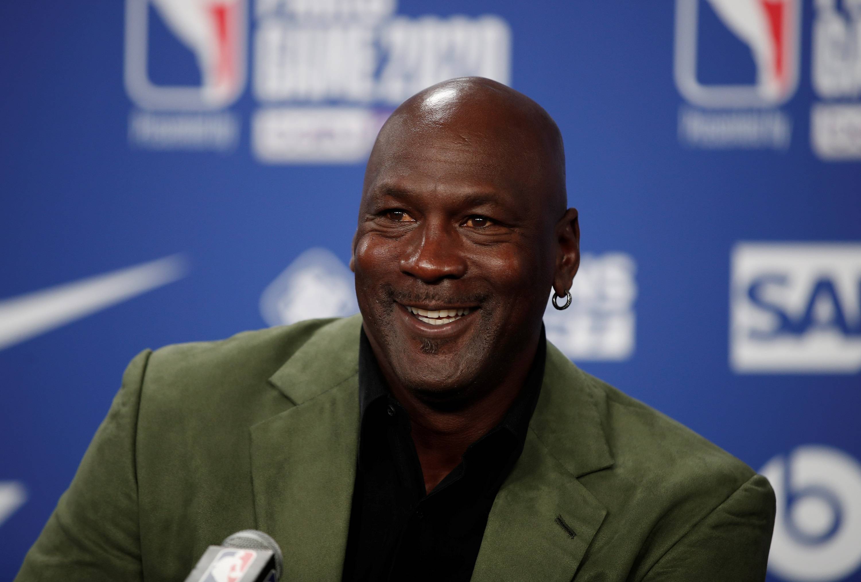 Michael Jordan em 24/01/2020
(Foto: Benoit Tessier/Reuters)