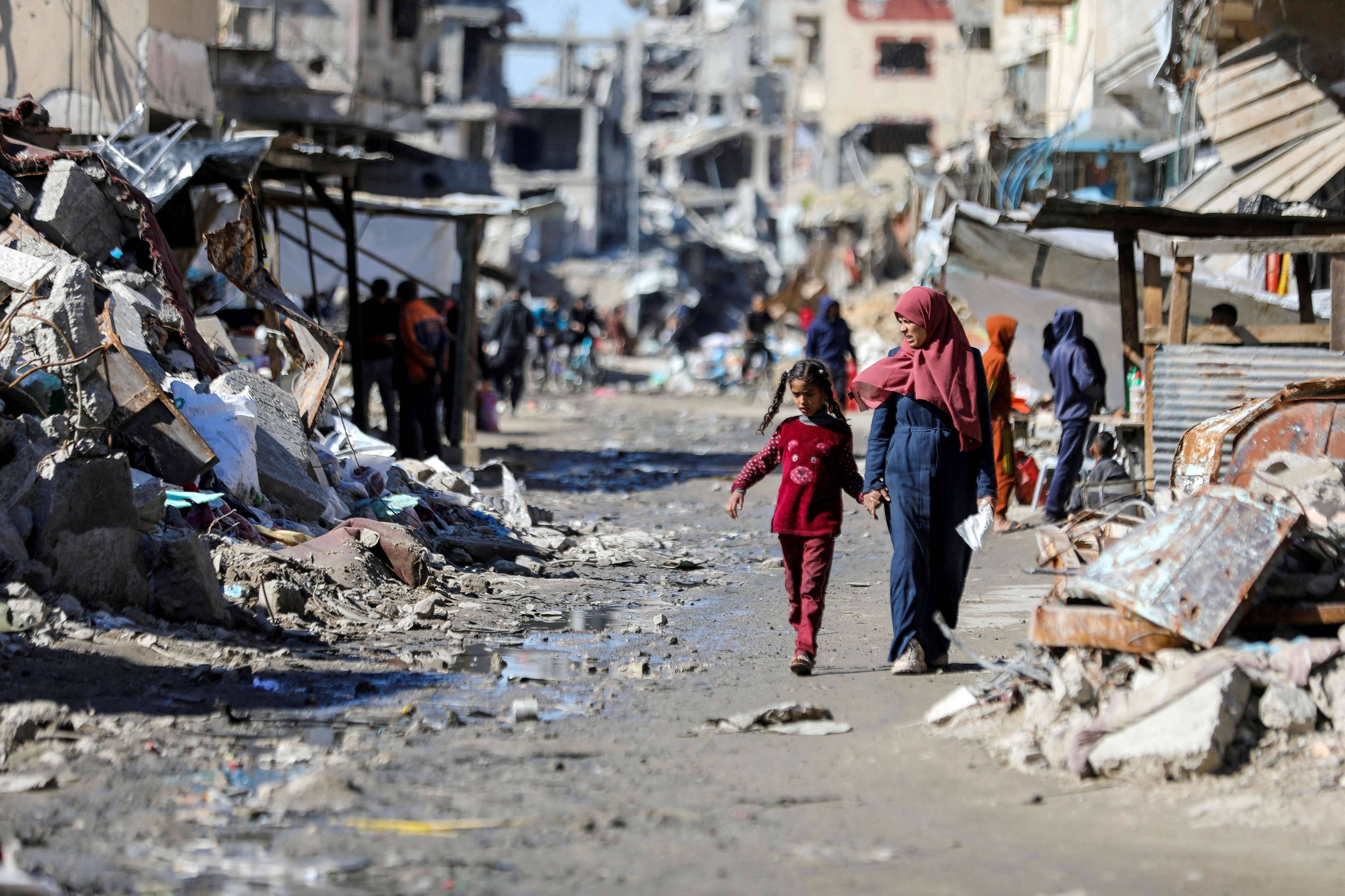 Destruição em Gaza durante ofensiva de Israel - 20/3/2024 (Reuters/Dawoud Abu Alkas)