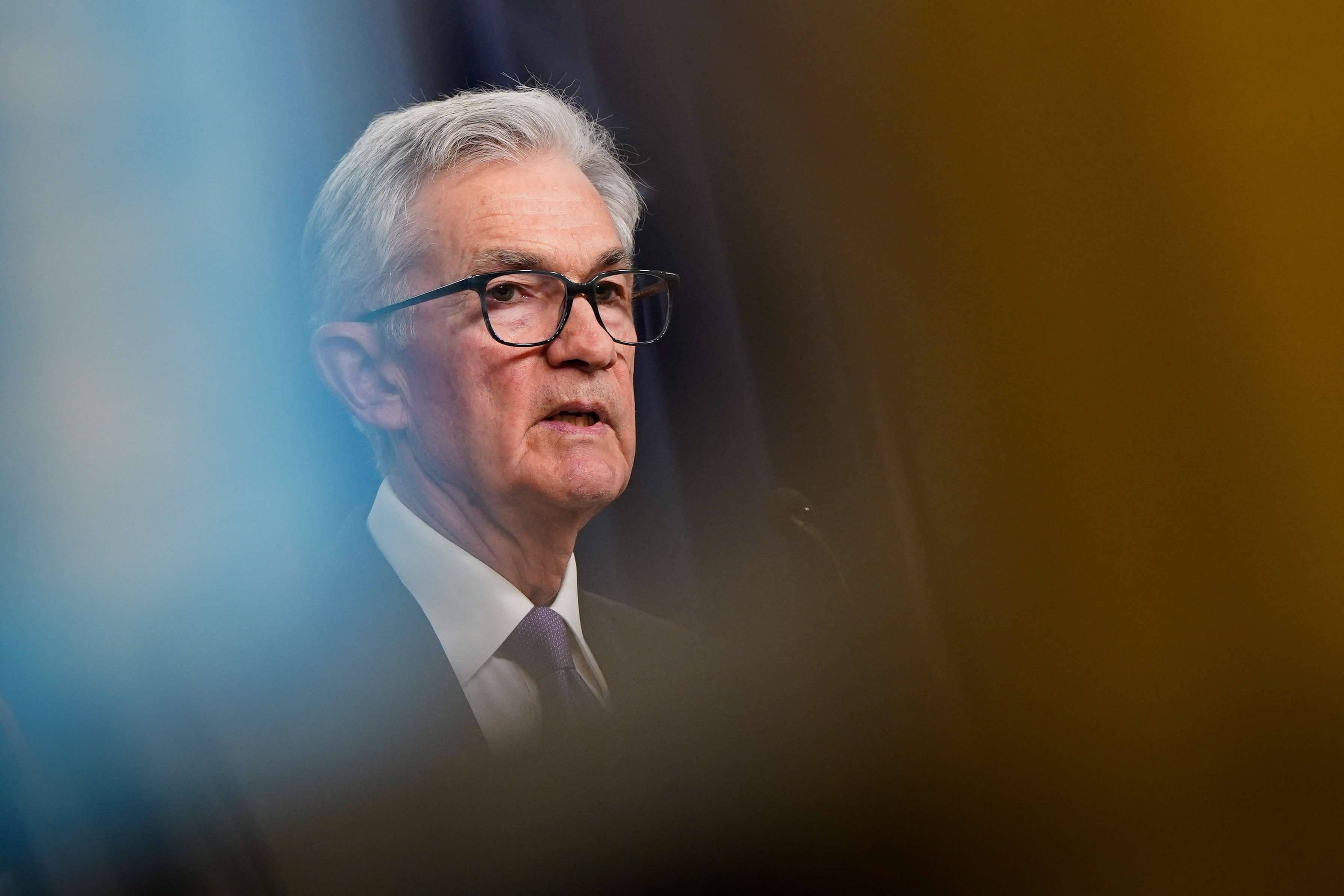 O presidente do Fed, Jerome Powell, durante entrevista coletiva - 20/03/2024 (Reuters/Elizabeth Frantz)
