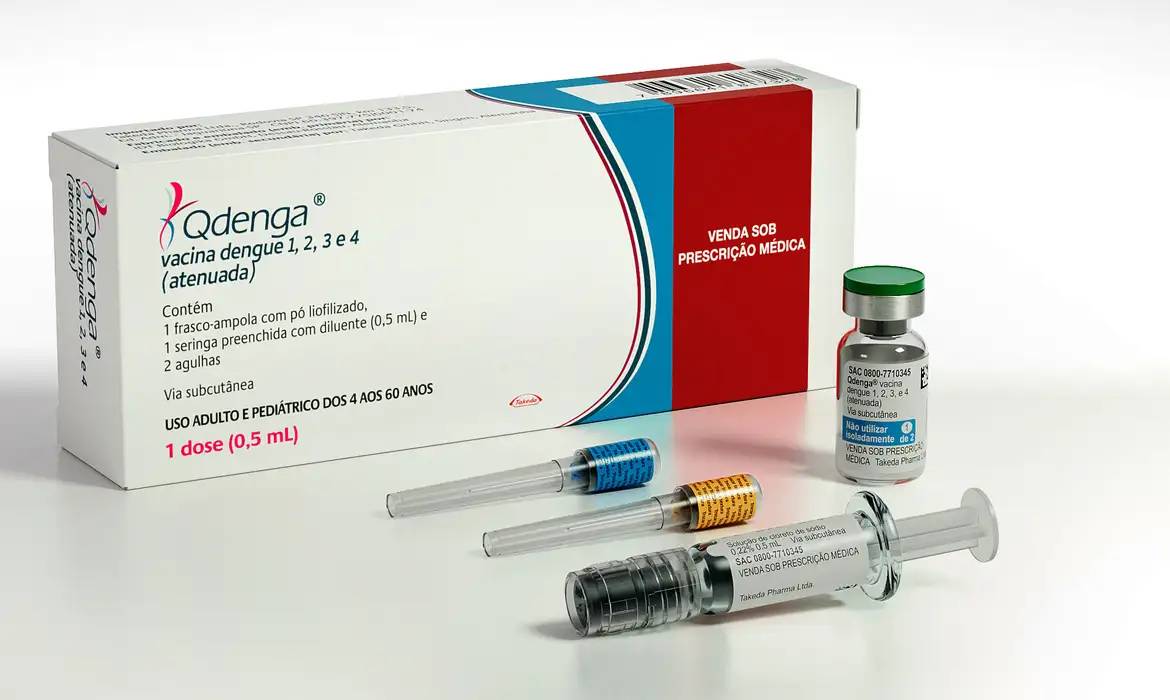 Vacina contra a dengue Qdenga, do laboratório Takeda 
 (Divulgação)