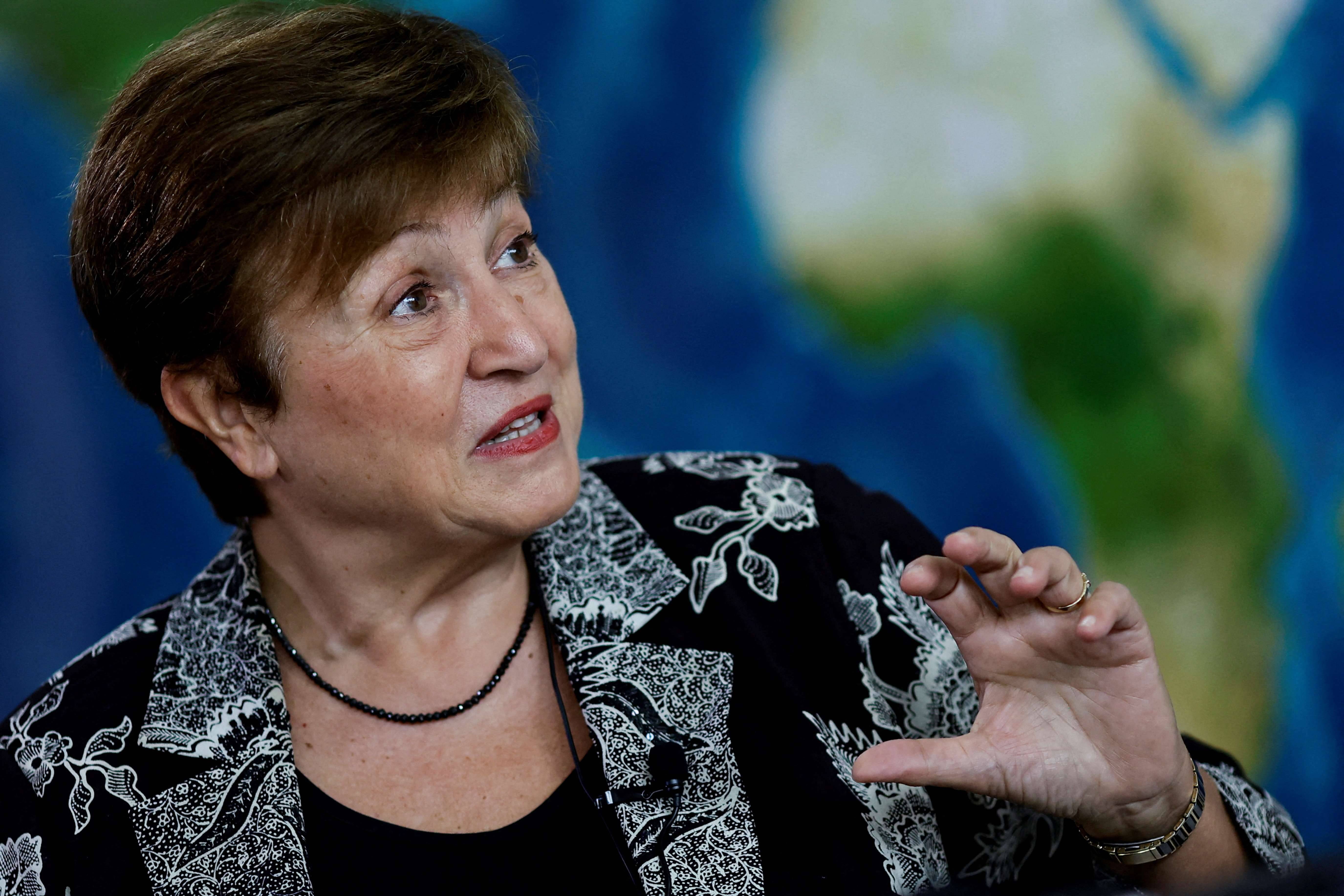 Diretora-gerente do FMI, Kristalina Georgieva, em Brasília 04/03/2024 REUTERS/Ueslei Marcelino