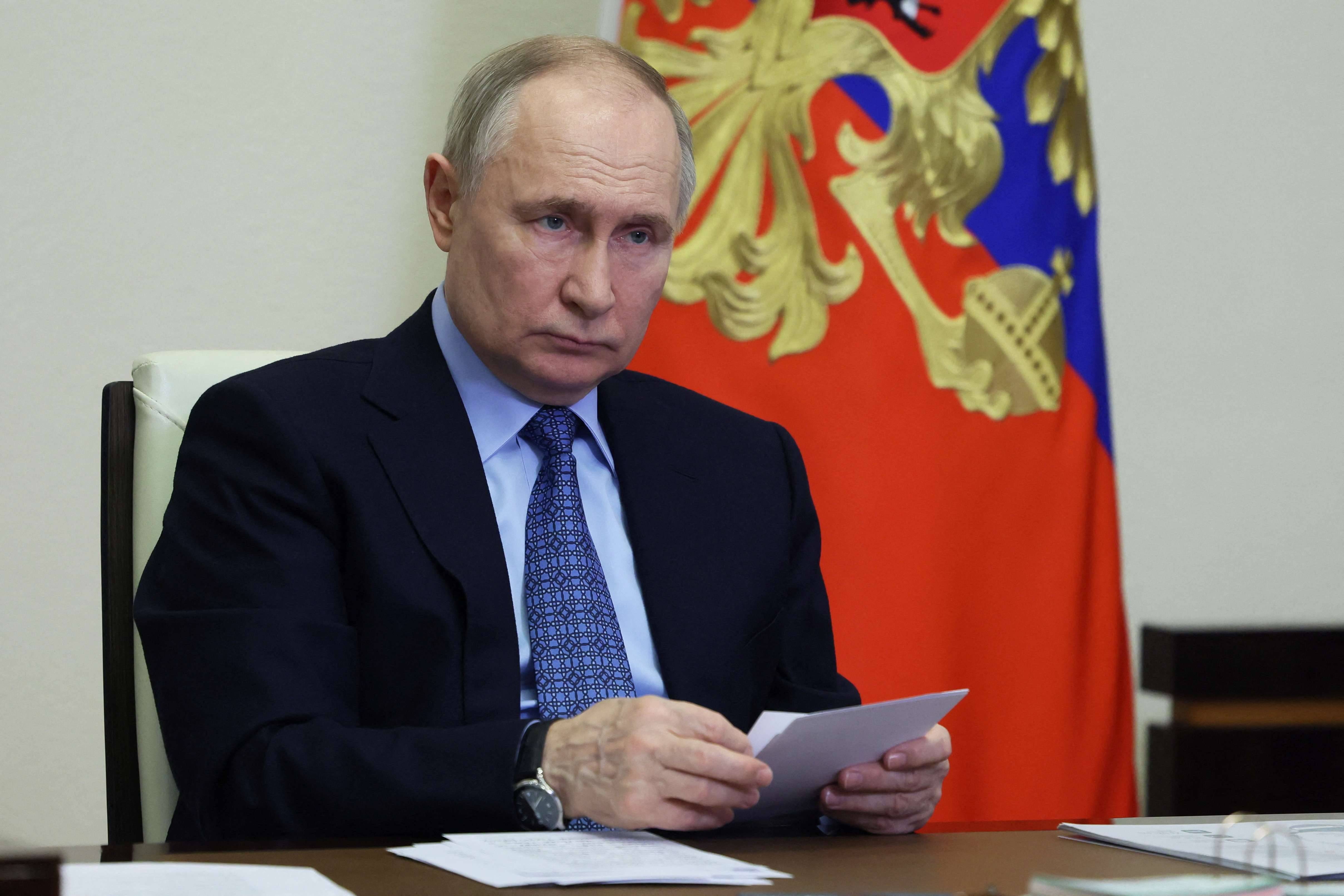 O presidente russo, Vladimir Putin - 28/03/2024 (Sputnik/Mikhail Metzel/Pool via Reuters)