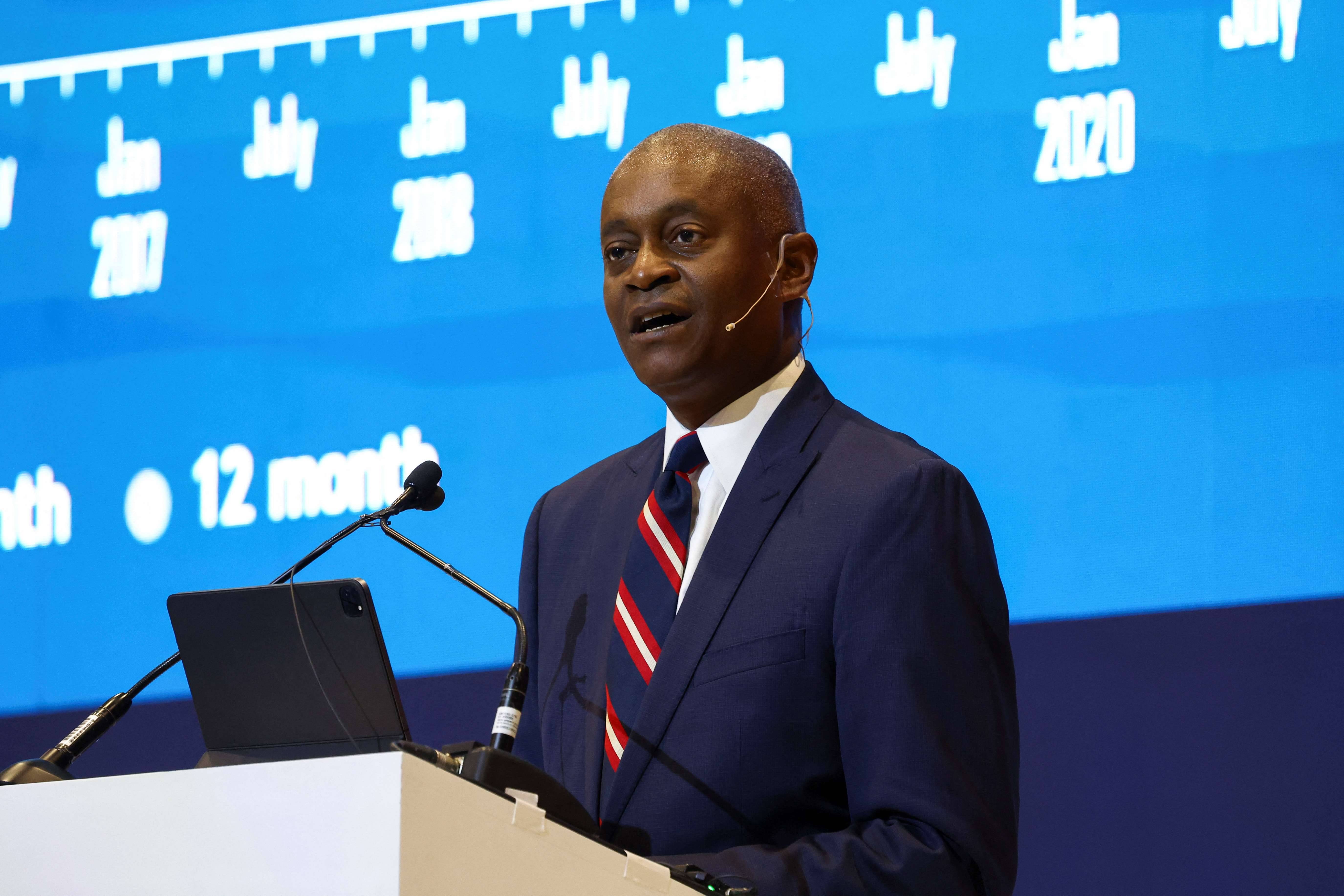 O presidente do Fed de Atlanta, Raphael Bostic - 31/08/2023 (Reuters/Esa Alexander)