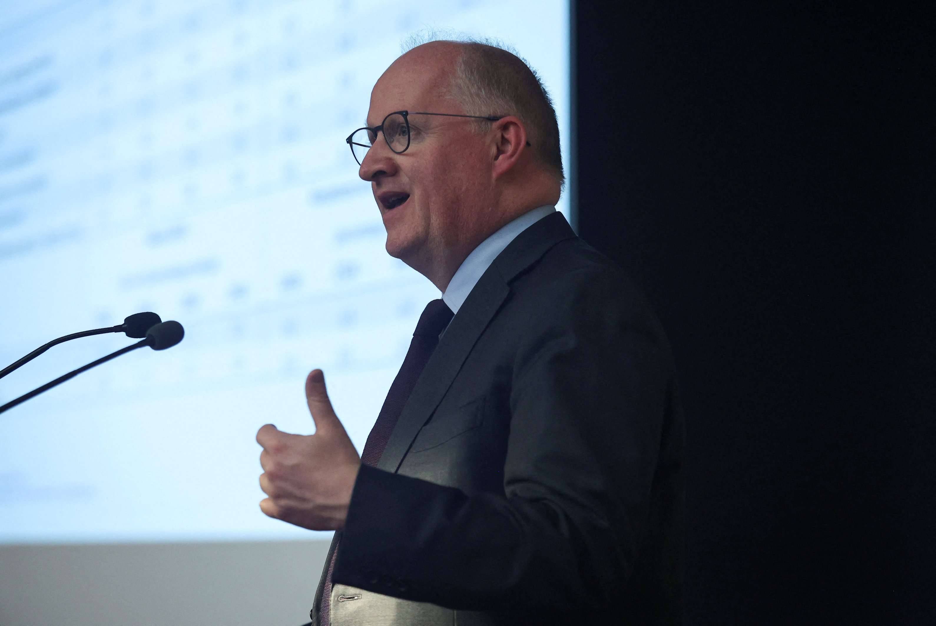 O economista chefe do BCE, Philip Lane (Reuters/Yiannis Kourtoglou)
