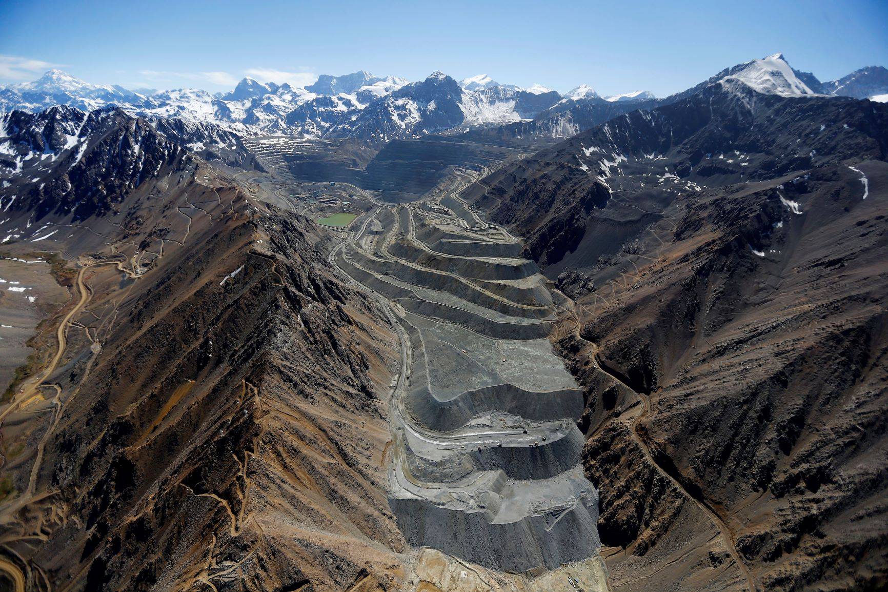 Vista da mina de cobre Los Bronces da Anglo American nos Andes. REUTERS/Ivan Alvarado/ File Photo