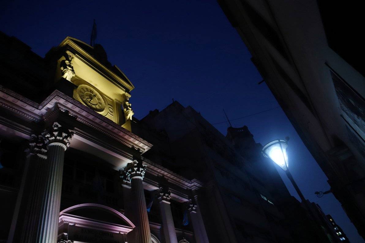 Banco Central da Argentina, em Buenos Aires (Foto: Matias Baglietto/Reuters)