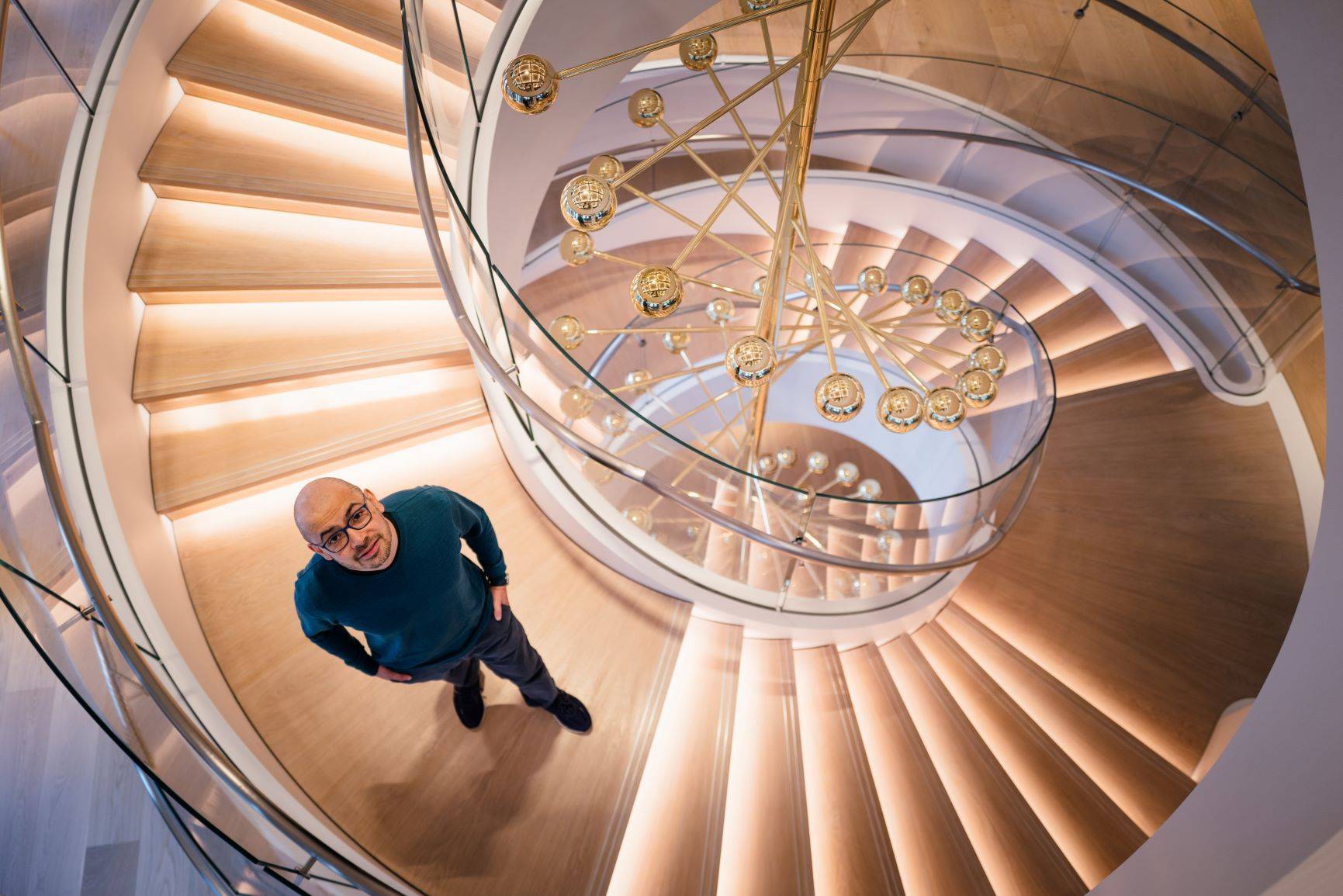 Demis Hassabis na sede do Google DeepMind em Londres, no dia 7 de maio. Fotógrafo: José Sarmento Matos/Bloomberg