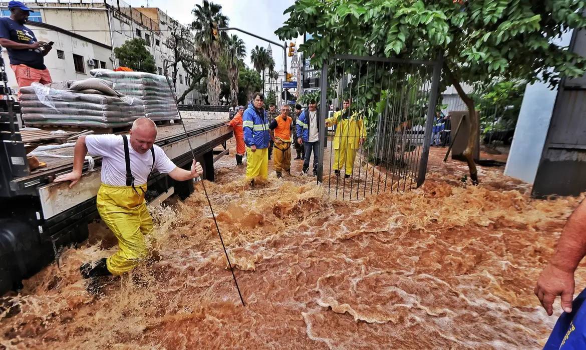 Chuvas no Rio Grande do Sul, em maio de 2024 (Foto: Lauro Alves/Secom)