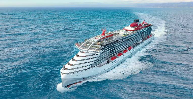 Scarlet Lady, da Virgin Voyages (Divulgação)