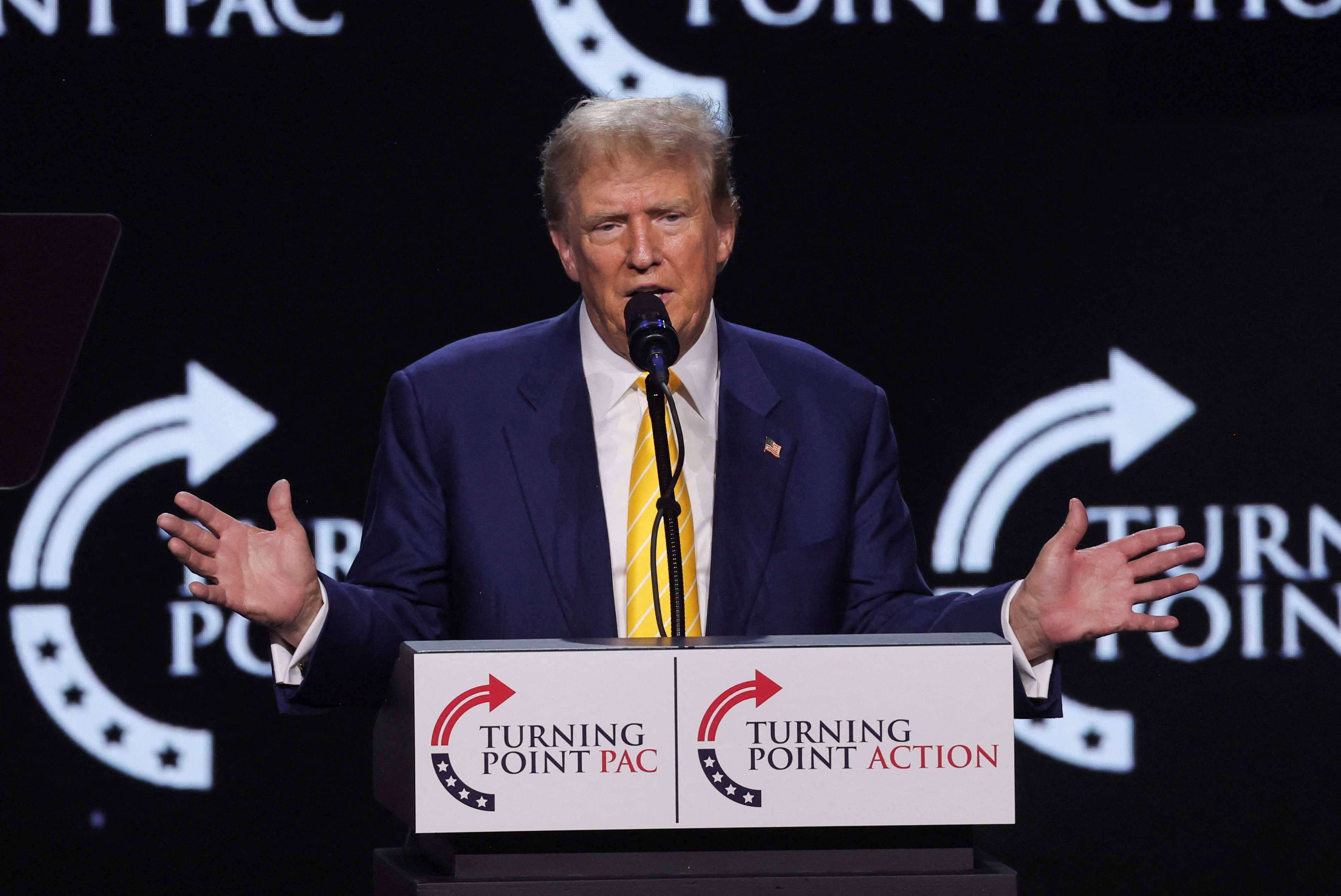O ex-presidente norte-americano Donald Trump em evento no Arizona - EUA 6/6/2024 (Foto: Carlos Barria/Reuters)