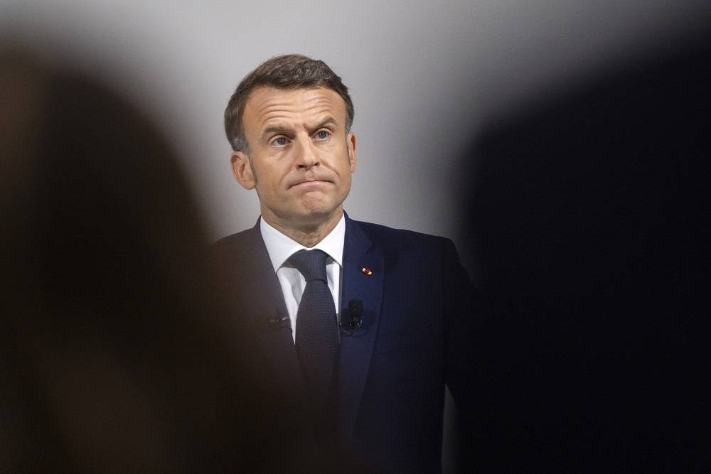 Emmanuel Macron (Nathan Laine/Bloomberg)