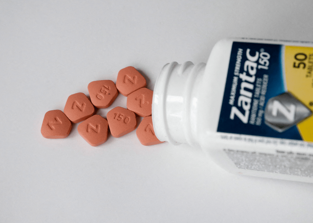 Pílulas do medicamento Zantac