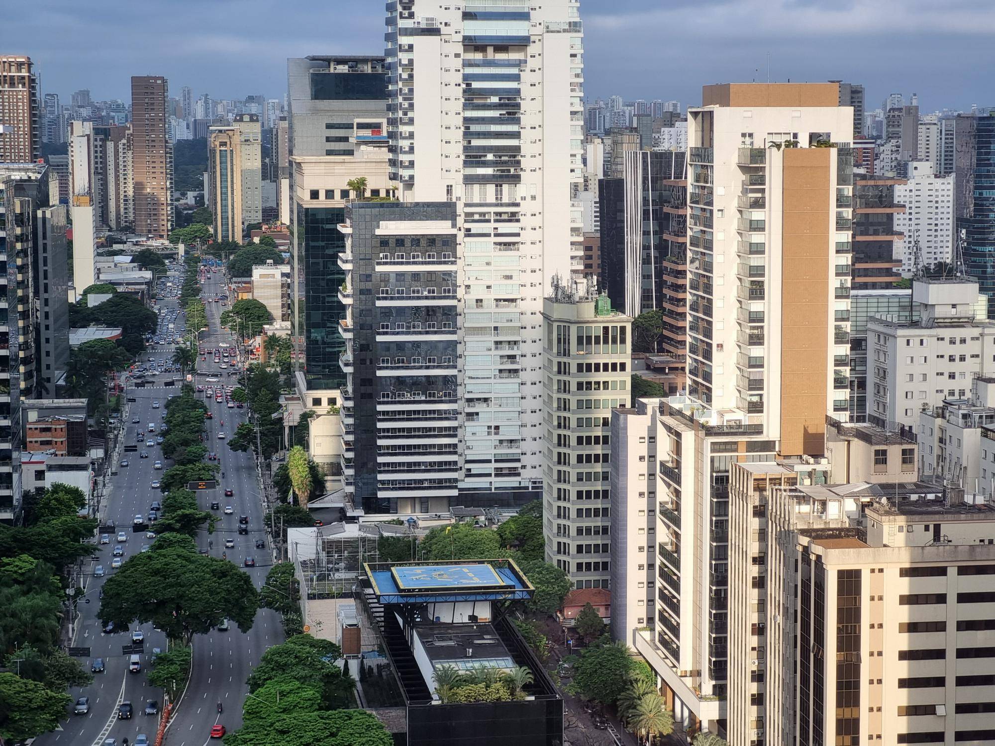 Avenida Juscelino Kubitschek, na zona sul de São Paulo (Foto: InfoMoney)