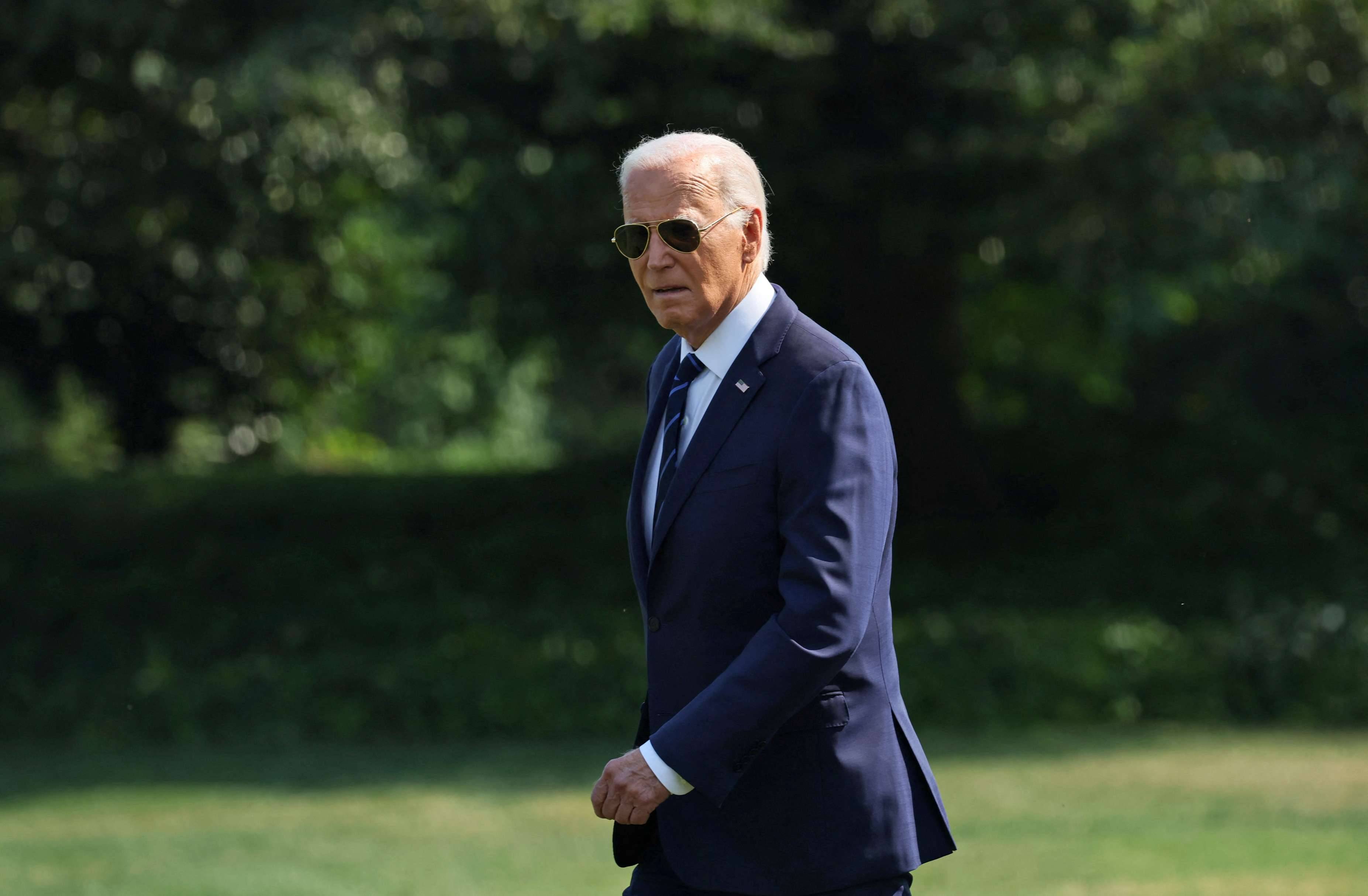 O presidente dos EUA Joe Biden em Las Vegas - 15/7/2024 (Foto: Leah Millis/Reuters)