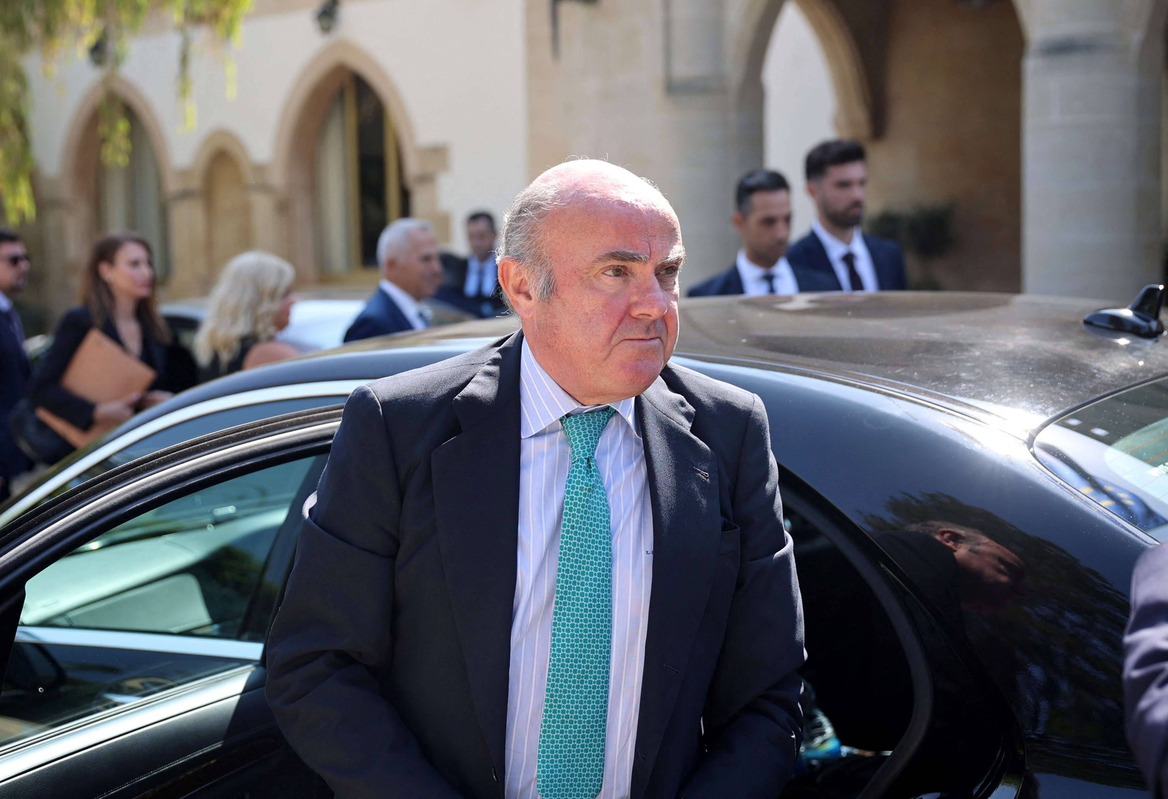 O vice-presidente do Banco Central Europeu, Luis de Guindos - 04/10/2023 (Foto: Yiannis Kourtoglou/Reuters)