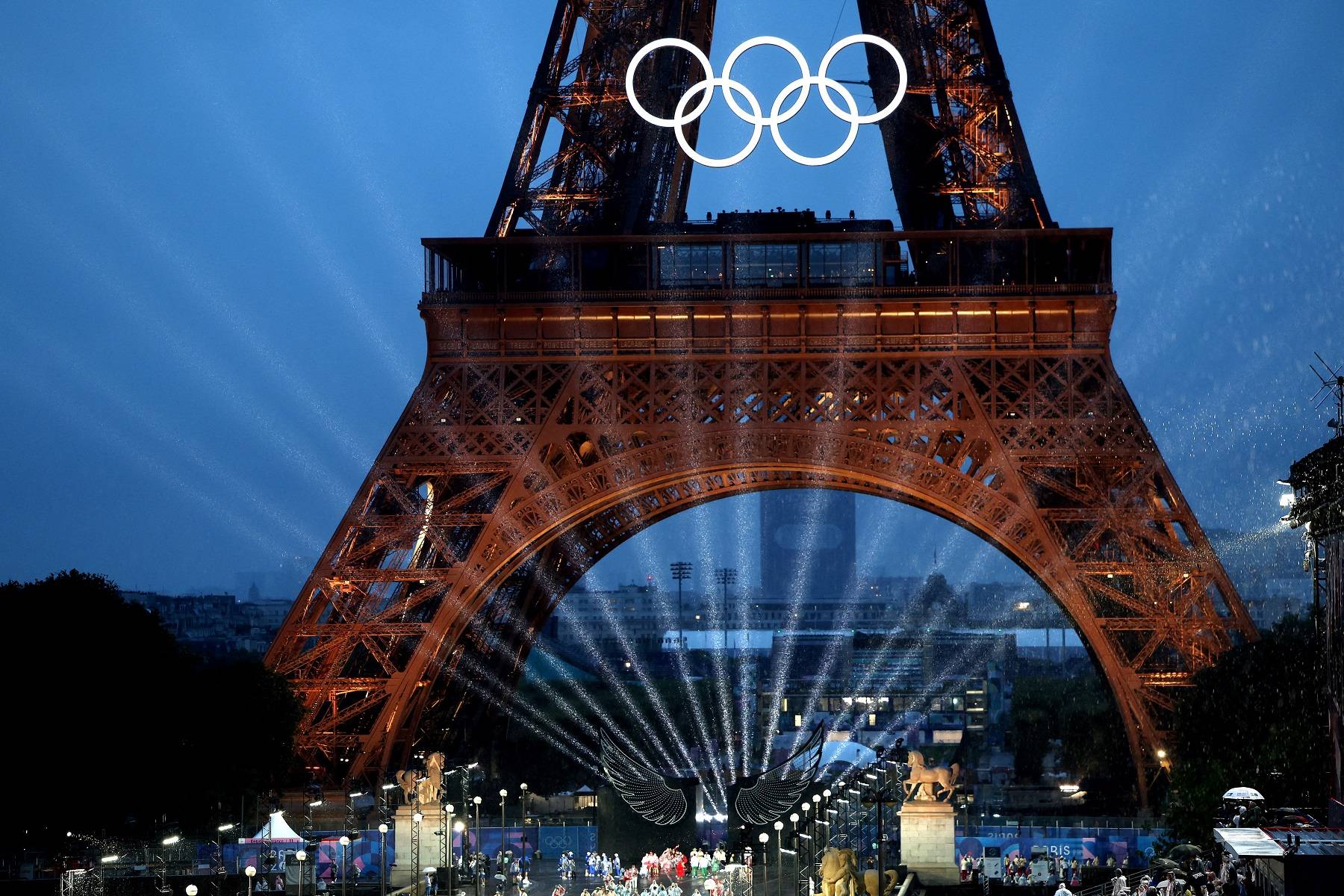 Olimpíadas de Paris 2024 - Cerimônia de Abertura. 26/07/2024. (foto: Pascal Le Segretain/Pool via REUTERS)